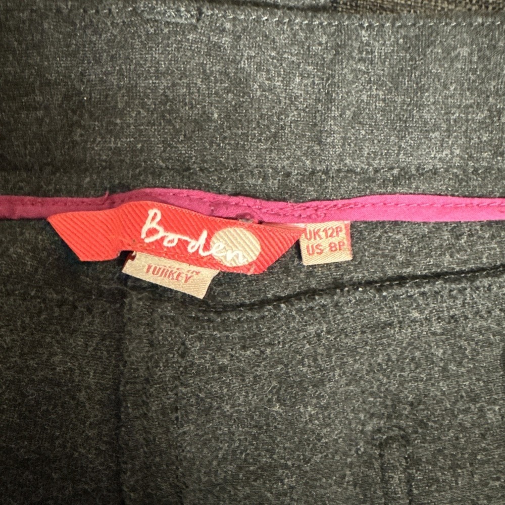 Boden Dark Gray Skinny Pants / 5 Pocket / Women's 12 Petite Stretch Preppy Comfy